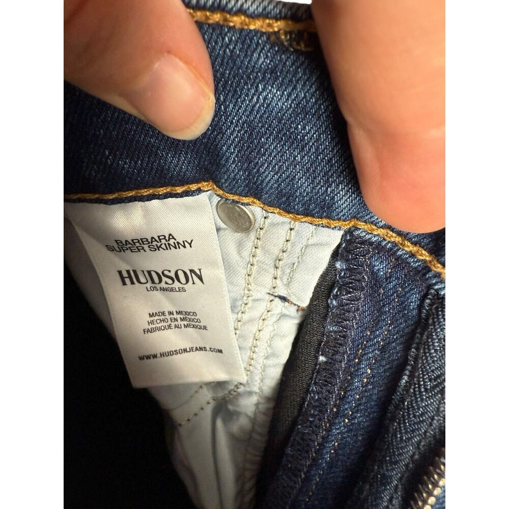 HUDSON Sz25 BARBARA HI-RISE ANKLE SUPER SKINNY-STRETCH JEANS VICTORIUS $195 NWOT - Picture 10 of 10